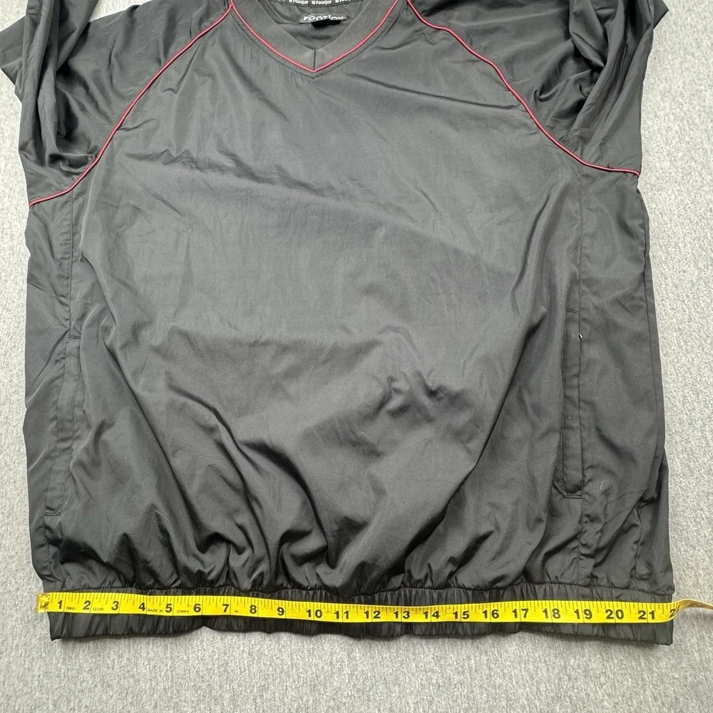 FootJoy Windbreaker Jacket Mens XXL Black Pullover FJ Rain Wear Golf Lightweight